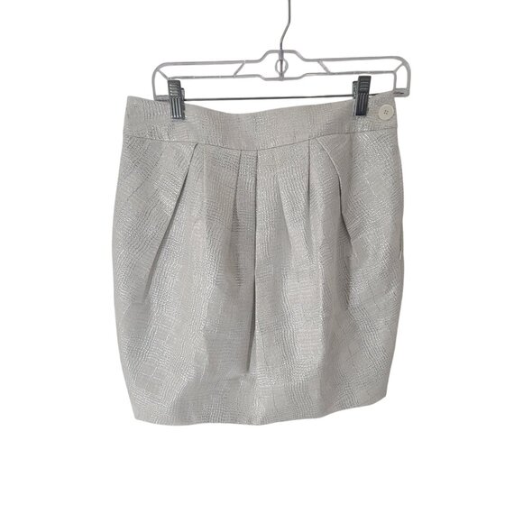 Mignon Doo NWT Women's Metallic Skirt Size 4 - Picture 1 of 12